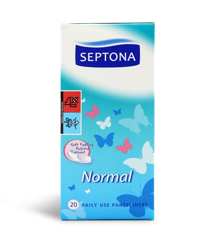 پد بهداشتی روزانه خیلی نازک Septona سپتونا مدل Normal - بسته 20 عددی