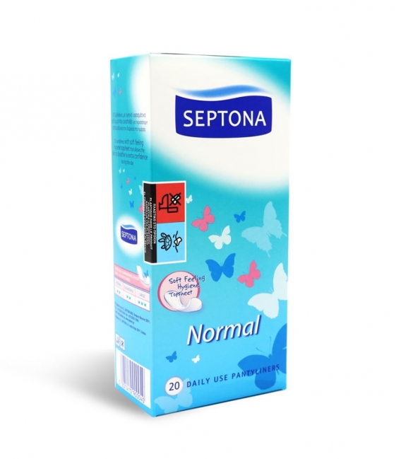 پد بهداشتی روزانه خیلی نازک Septona سپتونا مدل Normal - بسته 20 عددی
