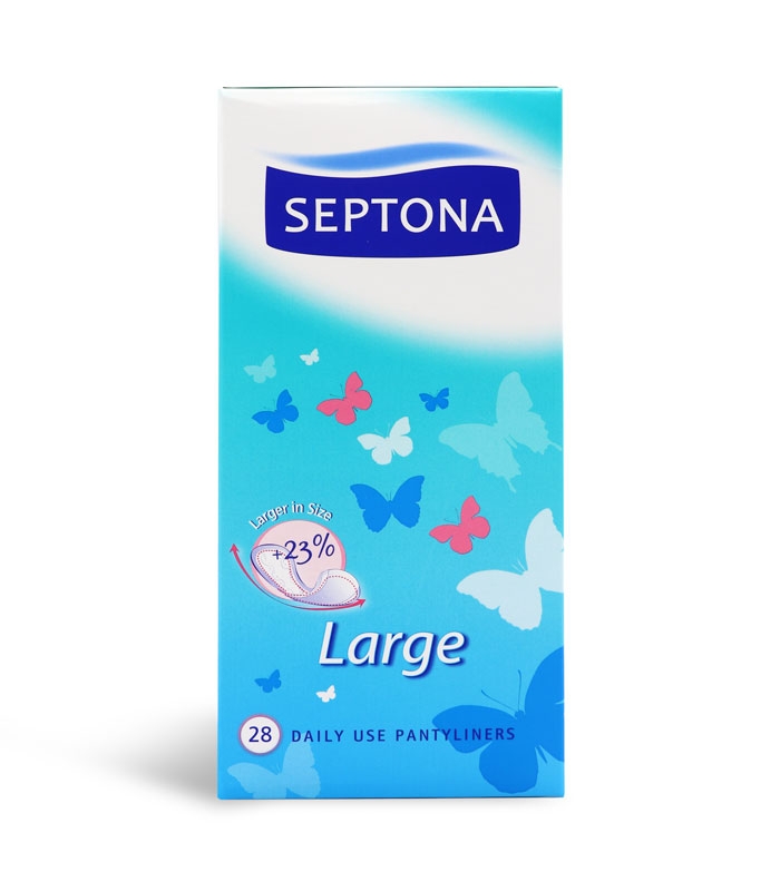 پد بهداشتی روزانه خیلی نازک Septona سپتونا مدل Large - بسته 28 عددی