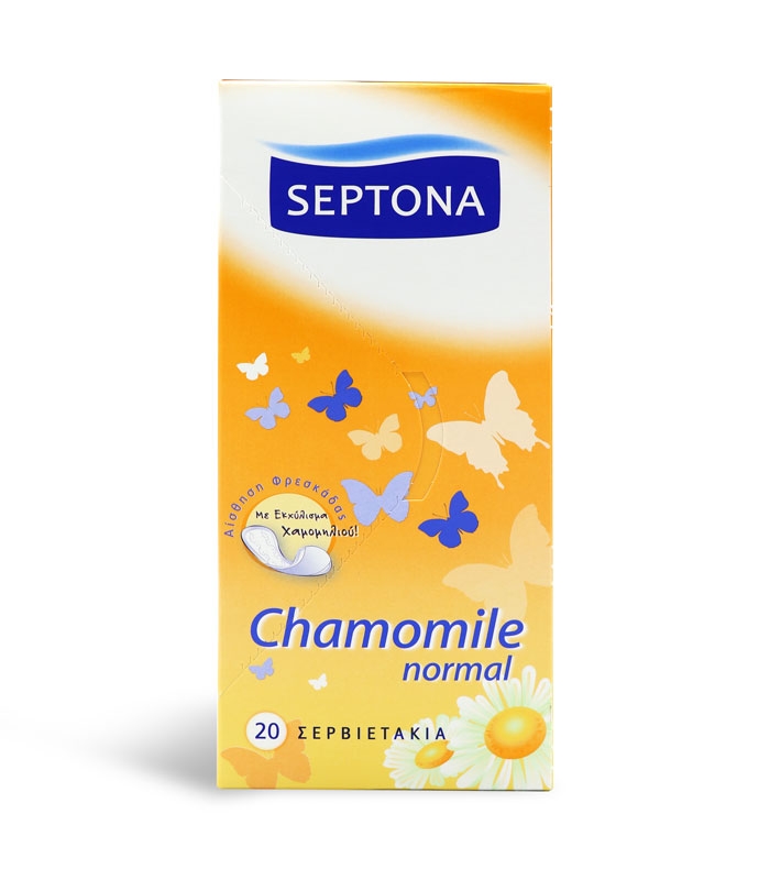 پد بهداشتی روزانه خیلی نازک Septona سپتونا مدل Chamomile Normal - بسته 20 عددی