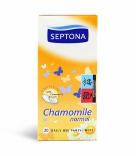 پد بهداشتی روزانه خیلی نازک Septona سپتونا مدل Chamomile Normal - بسته 20 عددی
