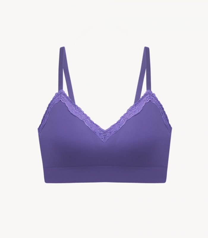 نیم تنه Neev نیو کاپدار نخ و دانتل کد 6203 بنفش Veronica