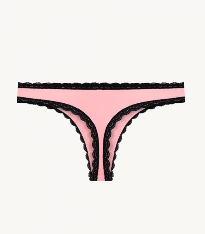 شورت زنانه بکلس نخ و دانتل Neev نیو کد 418 صورتی روشن Blush