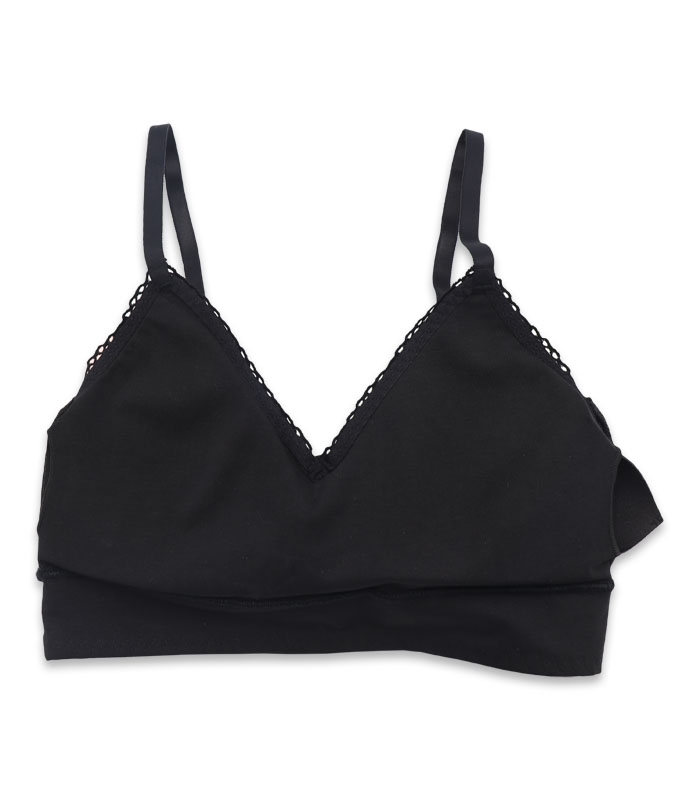نیم تنه Neev نیو کاپدار نخ و دانتل کد 6203 مشکی Black