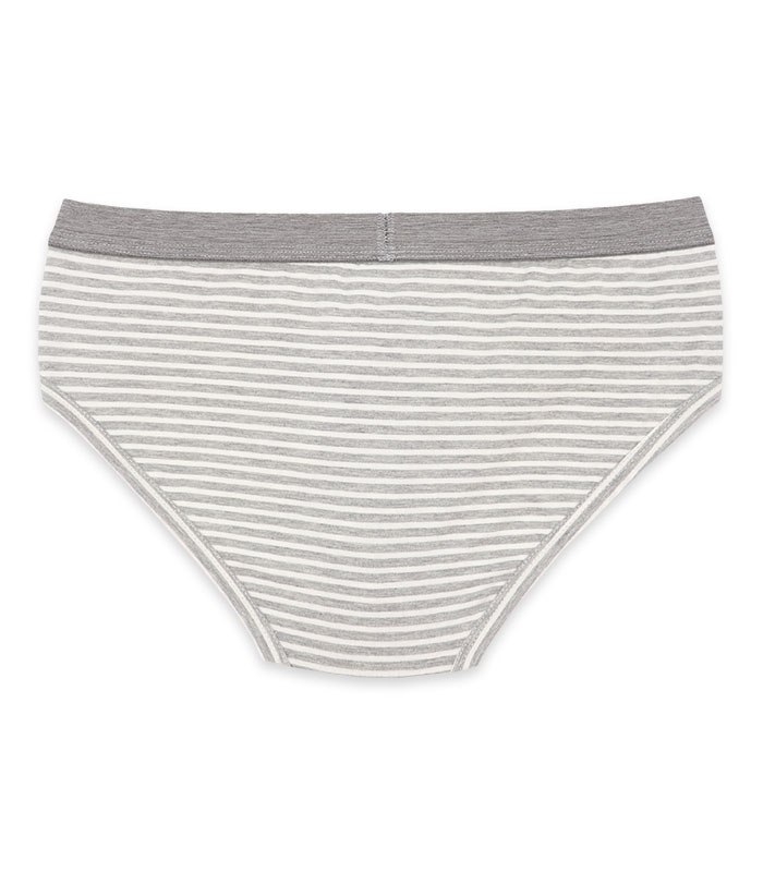 پک شورت اسلیپ نخی کش اسپورت طرح ترک ملانژ ساده و راه راه نیکوتن پوش کد 3160 خاکستری - بسته 2 عددی
