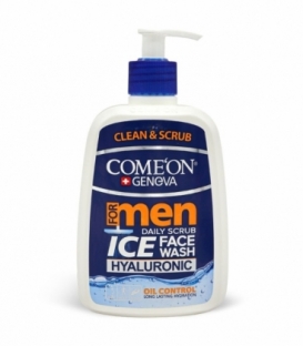ژل اسکراب و شستشو صورت مناسب پوست آقایان کامان Come'On مدل Ice Face Wash - حجم 500 میلی لیتر