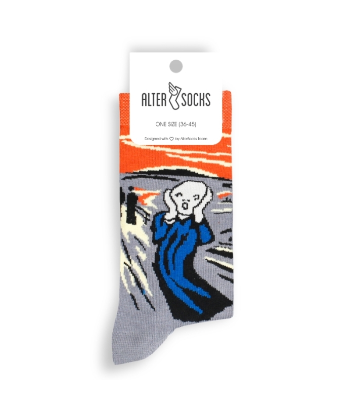 جوراب Alter Socks طرح جیغ ادوارد مونک
