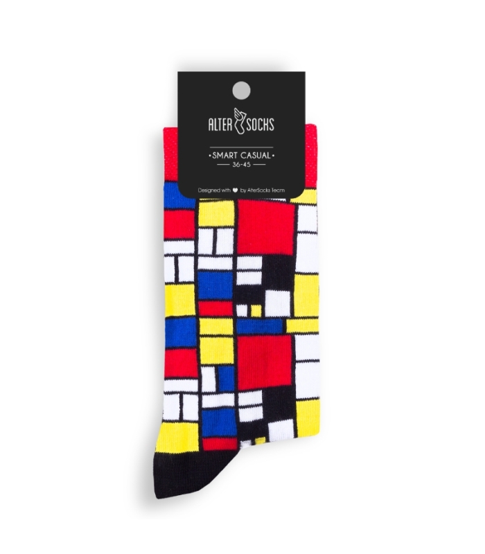 جوراب Alter Socks طرح پیت موندریان