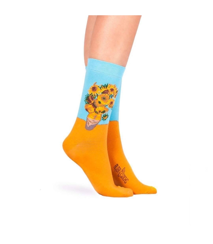 جوراب Alter Socks طرح گل آفتابگردان ونسان ون گوگ