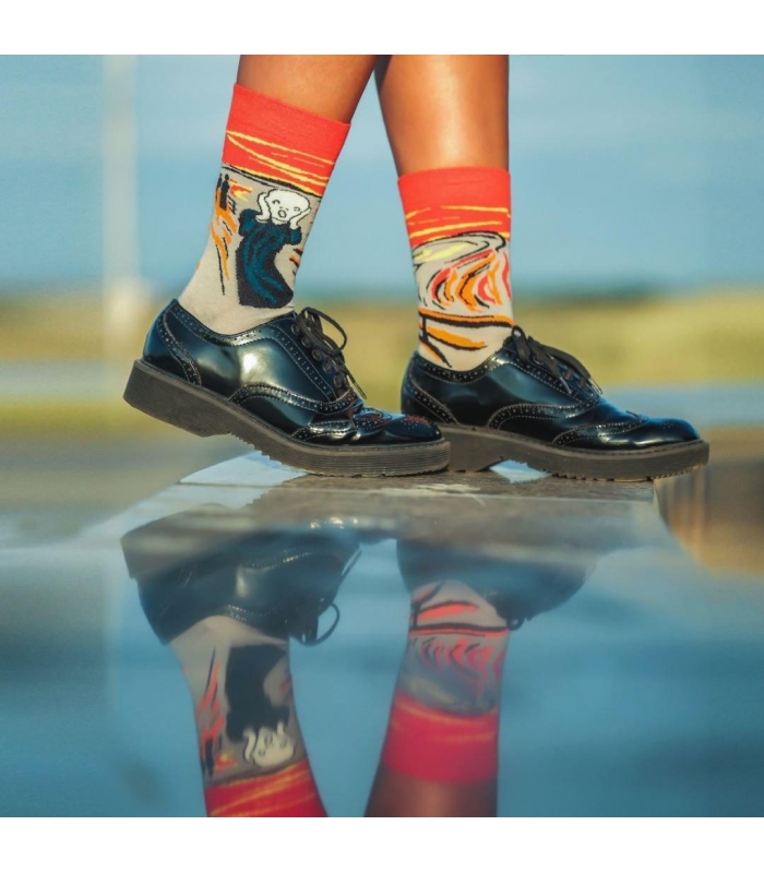 جوراب Alter Socks طرح جیغ ادوارد مونک