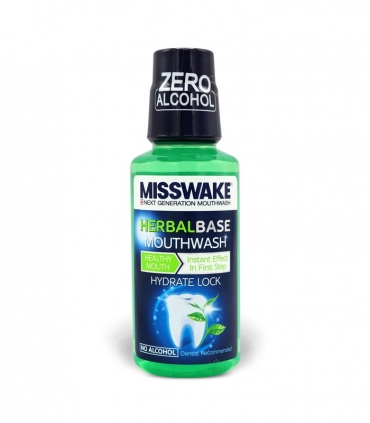 دهانشویه گیاهی میسویک MISSWAKE مدل Herbal Base - حجم 400 میلی لیتر
