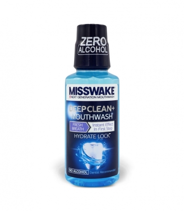 دهانشویه خوشبو کننده میسویک MISSWAKE مدل Deep Clean Plus - حجم 400 میلی لیتر