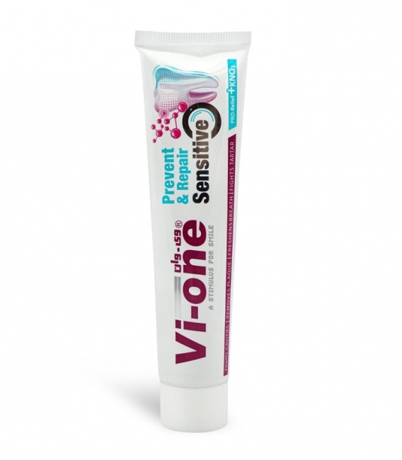 خمیر دندان مخصوص دندان‌های حساس وی-وان Vi-one مدل Sensetive - وزن 90 گرم