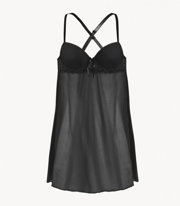 پیراهن کاپدار حریر Neev نیو کد 4702 مشکی Black