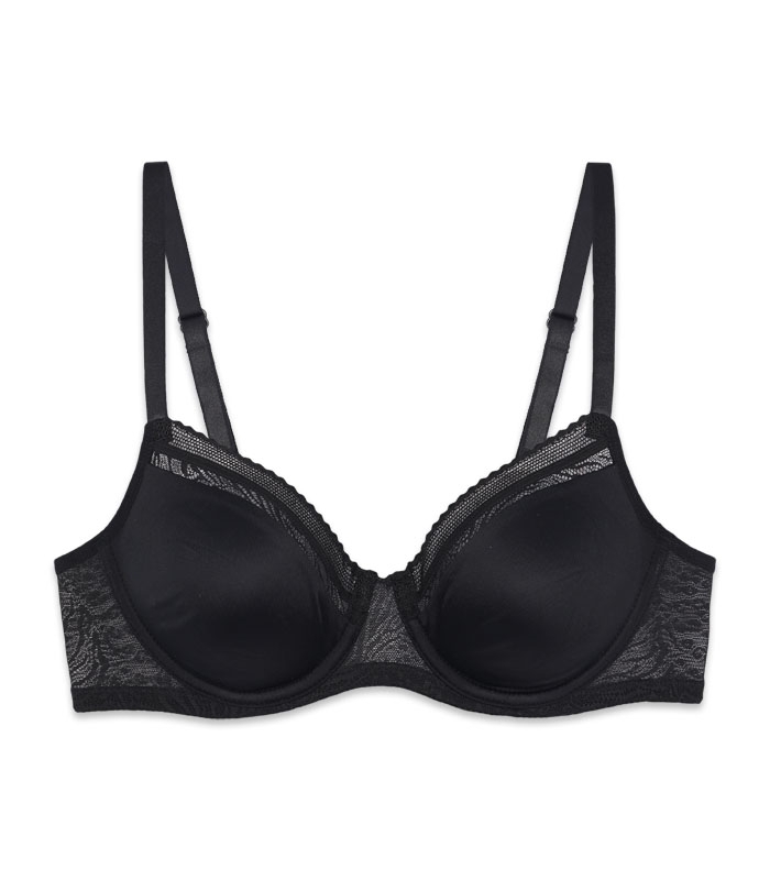 سوتین Neev نیو میکرو فایبر و دانتل کد 2430 مشکی Black
