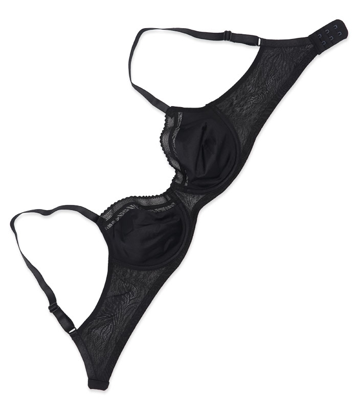 سوتین Neev نیو میکرو فایبر و دانتل کد 2430 مشکی Black