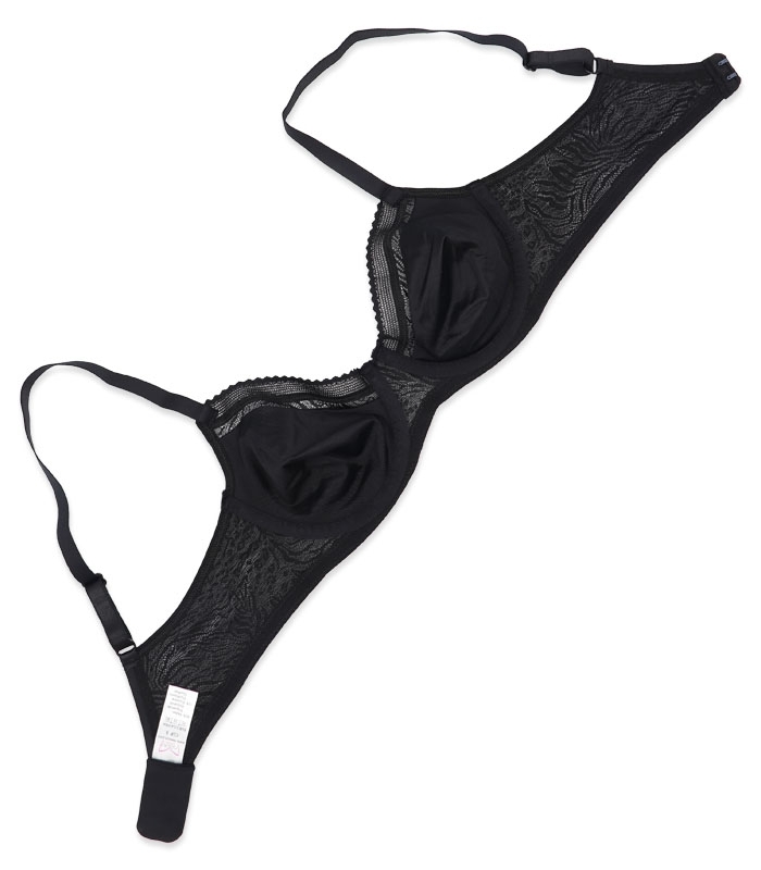 سوتین Neev نیو میکرو فایبر و دانتل کد 2430 مشکی Black