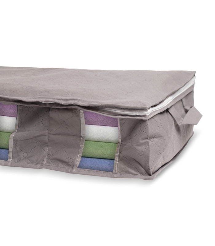 نظم دهنده زیر تختی سایز 15×34×97 سانتی‌متر خاکستری
