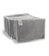 نظم دهنده کشو کد 330 طرح راه راه ابعاد 11×17×38 سانتی متر سایز S خاکستری سفید - 11 جیب