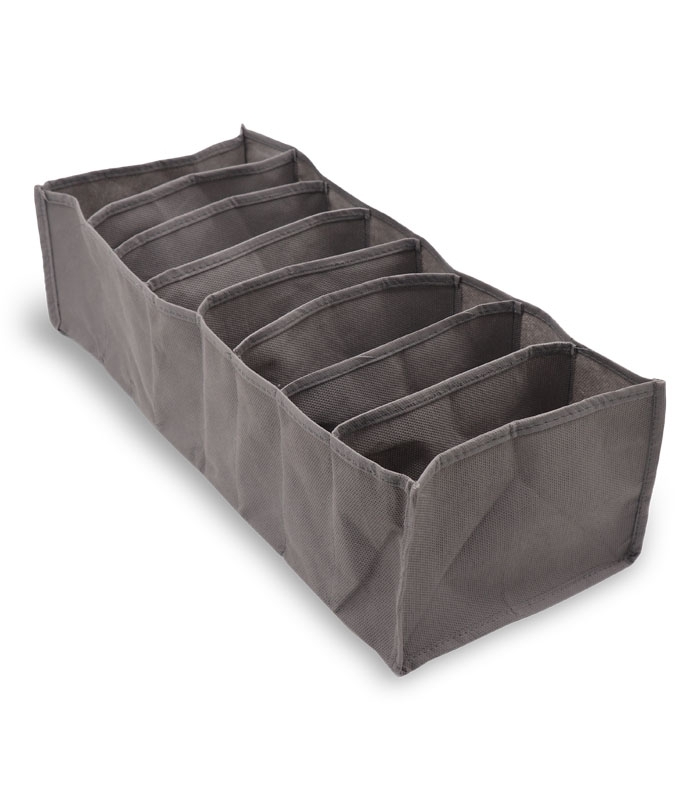 خرید نظم دهنده کشو کد 370 ابعاد 12×17×42 سانتی متر سایز S خاکستری
