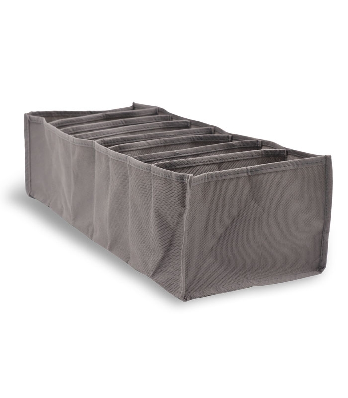 خرید نظم دهنده کشو کد 370 ابعاد 12×17×42 سانتی متر سایز S خاکستری
