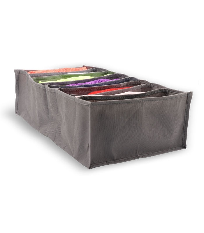 خرید نظم دهنده کشو کد 371 ابعاد 12×23×42 سانتی متر سایز M خاکستری