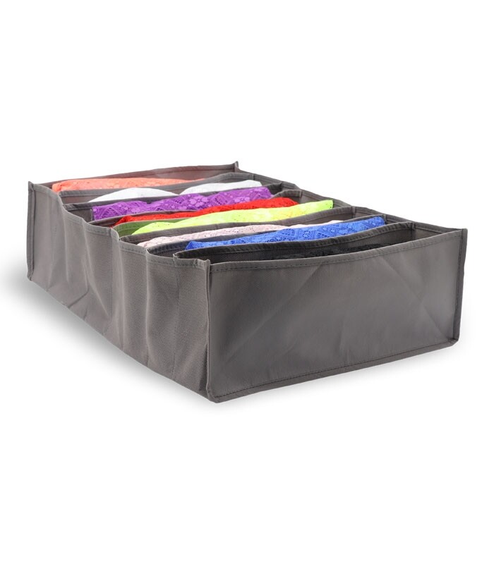 خرید نظم دهنده کشو کد 372 ابعاد 12×30×42 سانتی متر سایز L خاکستری