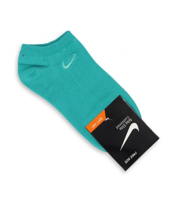 جوراب مچی گلدوزی طرح Nike سبزآبی