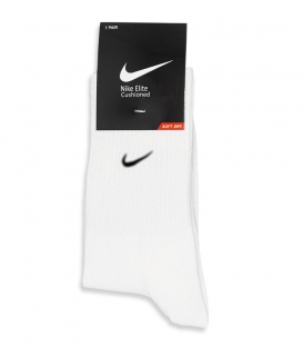 جوراب ساقدار کش انگلیسی گلدوزی طرح Nike سفید