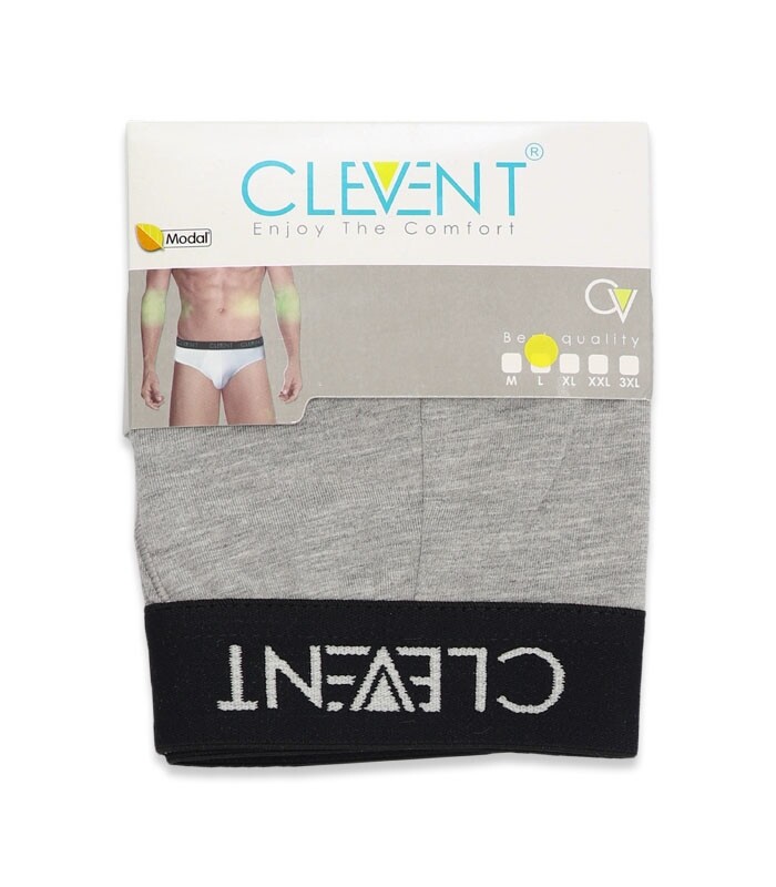 شورت مردانه مودال اسلیپ کش از رو Clevent کلونت کد 21082 خاکستری
