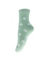 جوراب پشمی طرح خال خال درشت سبز