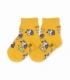 جوراب نیم ساق بچگانه نانو پاآرا کد 702 طرح تکشاخ زرد