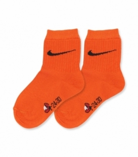 جوراب نیم ساق بچگانه نانو پاآرا کد 703 طرح Nike نارنجی