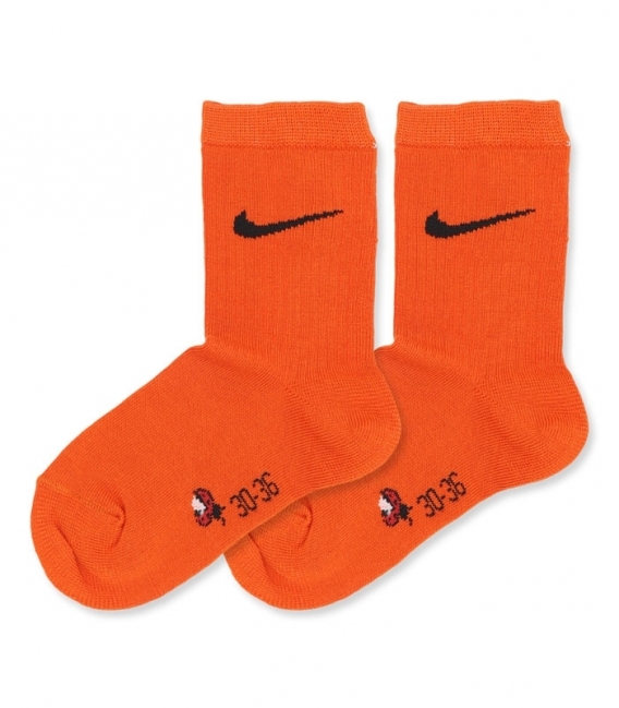 جوراب نیم ساق بچگانه نانو پاآرا کد 703 طرح Nike نارنجی