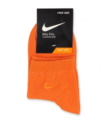 جوراب نیم ساق گلدوزی طرح Nike نارنجی