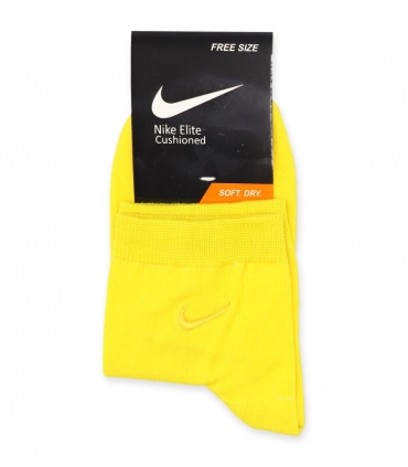 جوراب نیم ساق گلدوزی طرح Nike زرد
