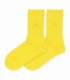 جوراب ساقدار کش انگلیسی گلدوزی طرح Adidas زرد