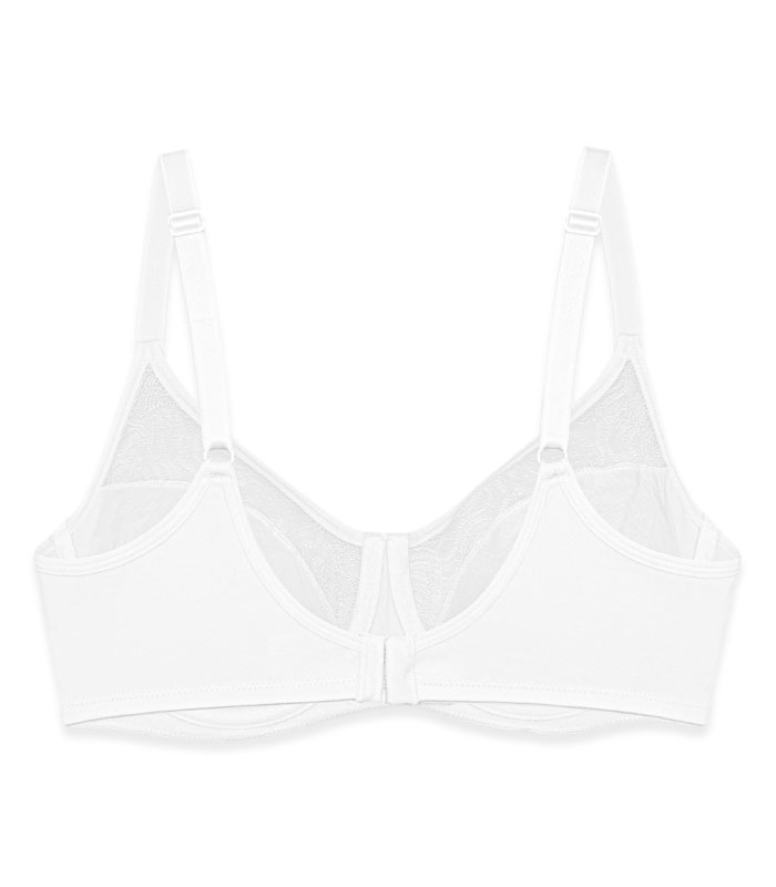 سوتین Neev نیو میکرو نخ و دانتل کد 2428 سفید White