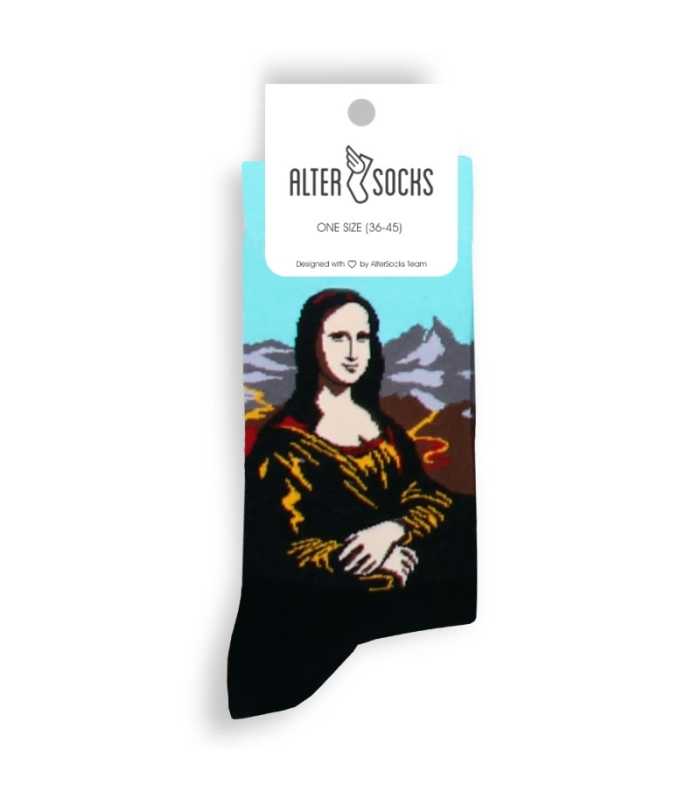 جوراب Alter Socks طرح مونا لیزا لئوناردو داوینچی
