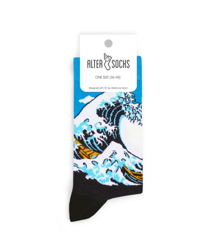 جوراب Alter Socks طرح The Great Wave off Kanagawa