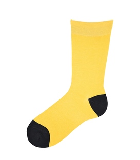جوراب ساقدار پاآرا طرح دو رنگ زرد مشکی
