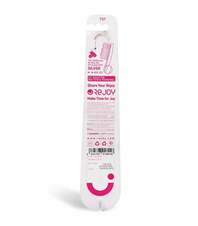 مسواک برس متوسط ReJoy ریجوی مدل Renature Silver Action کد 738 خاکستری