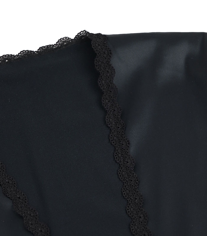 روب دو شامبر حریر و ساتن Neev نیو کد 4503 مشکی Black
