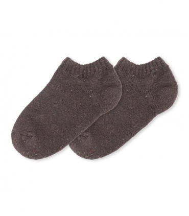 جوراب پشمی حوله‌ای مچی ساده قهوه‌ای