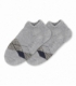 جوراب پشمی حوله‌ای مچی طرح لوزی خاکستری روشن