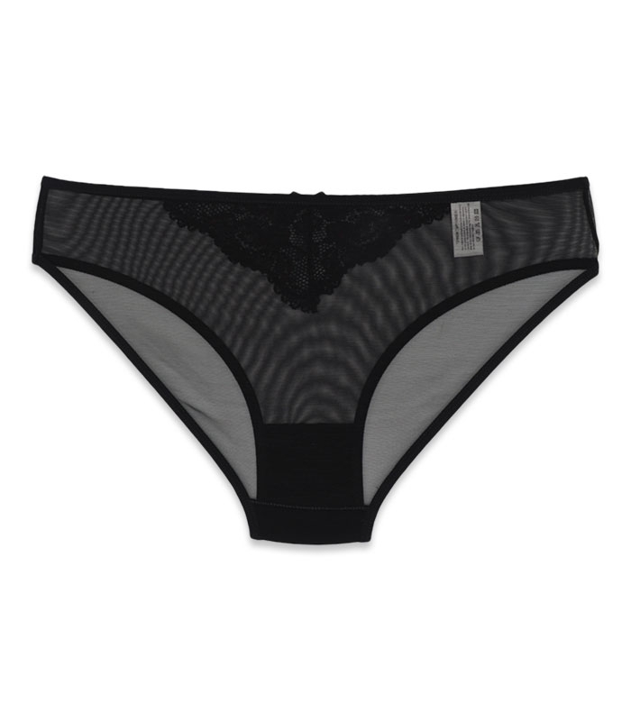 شورت زنانه اسلیپ حریر و دانتل Neev نیو کد 816 مشکی Black