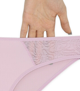 شورت زنانه اسلیپ میکروفایبر و دانتل Neev نیو کد 2428 یاسی Narcis