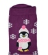 جوراب ساق بلند Chetic پنگوئن سرمایی بنفش