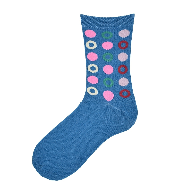 جوراب ساق بلند زنانه Çağdaş طرح اسکی - 4 جفت