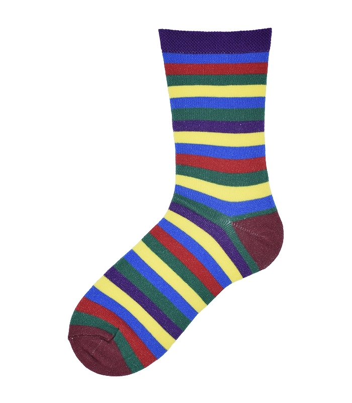 جوراب ساق بلند زنانه Çağdaş طرح اسکی - 4 جفت